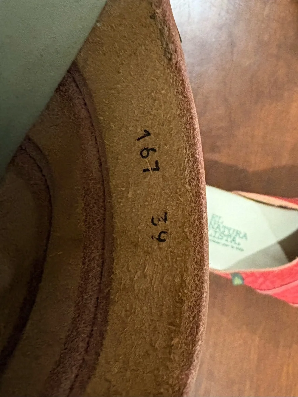 El Naturalista Red Leather Sandal Wedges EU 39